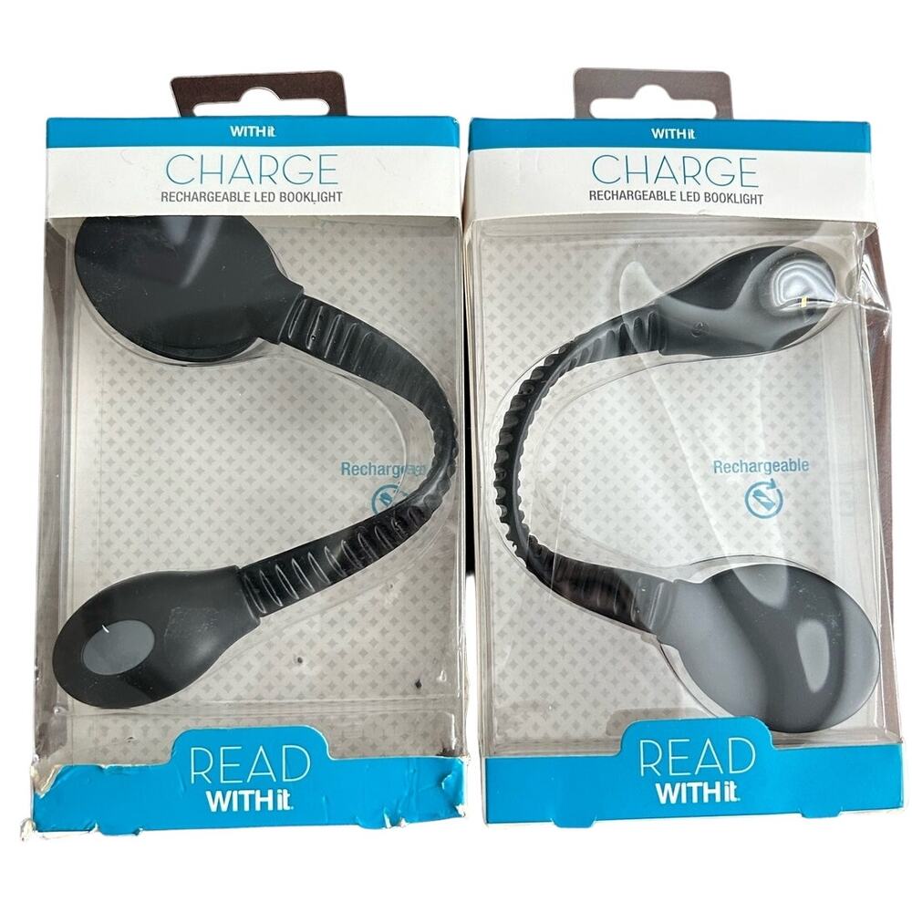 WITH it GEAR - One Charge Rechargeable LED Booklight Flexible Arm Box damage